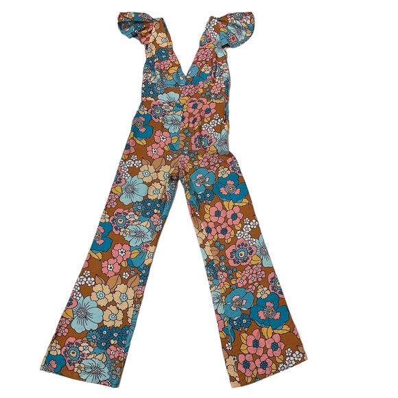 Dodo Bar Or Jenny Floral Jumpsuit - Flower Brown - Medium - Picture 6 of 16